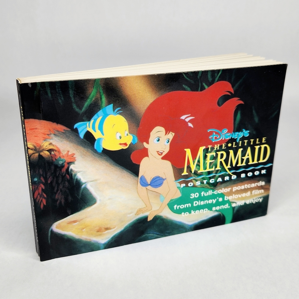 1991 Disney's The Little Mermaid Postcard Book Rare Vintage 90s